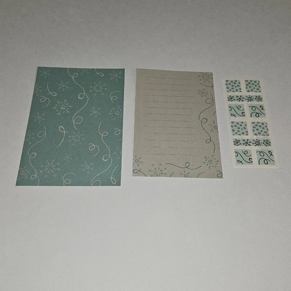 Creative Memories 2006 Snowflake Photo Mat Journaling Box Stickers Lot
